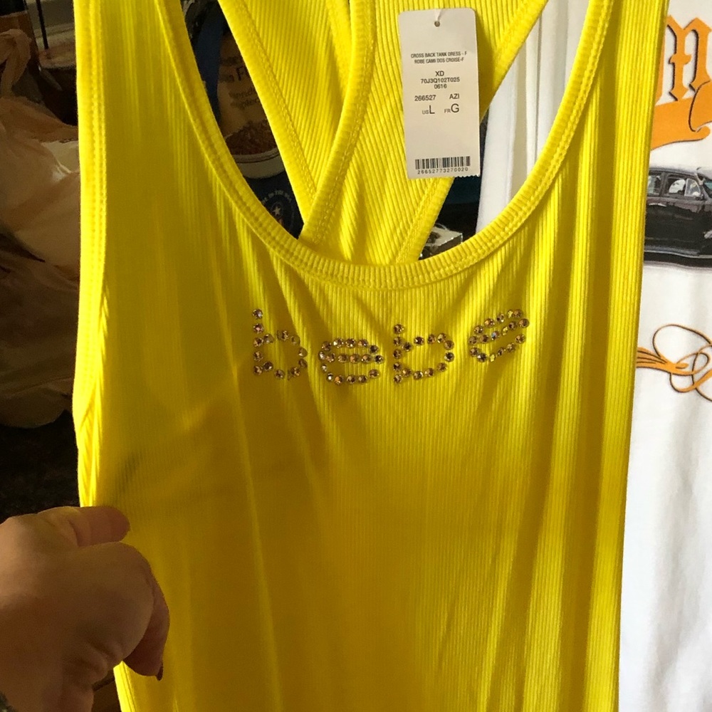 Yellow Bebe dress